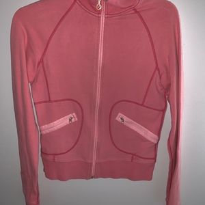 Lululemon Pink Sweatshirt Zip-Up